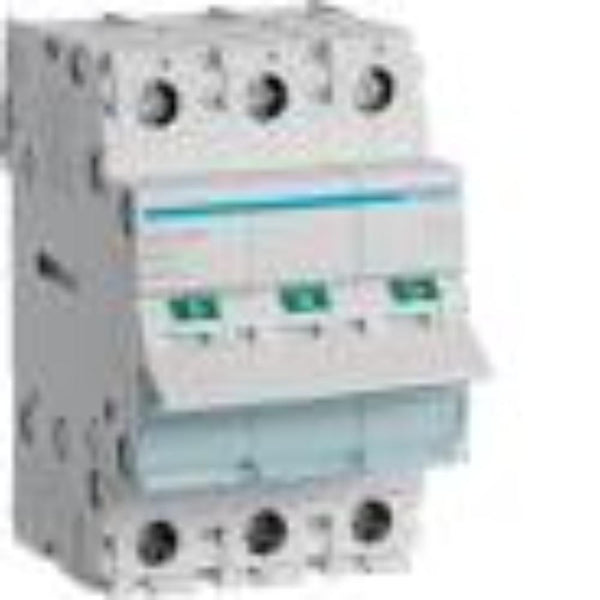 Hager 100 A 3‑Pole Isolator Switch DIN‑Rail Mount