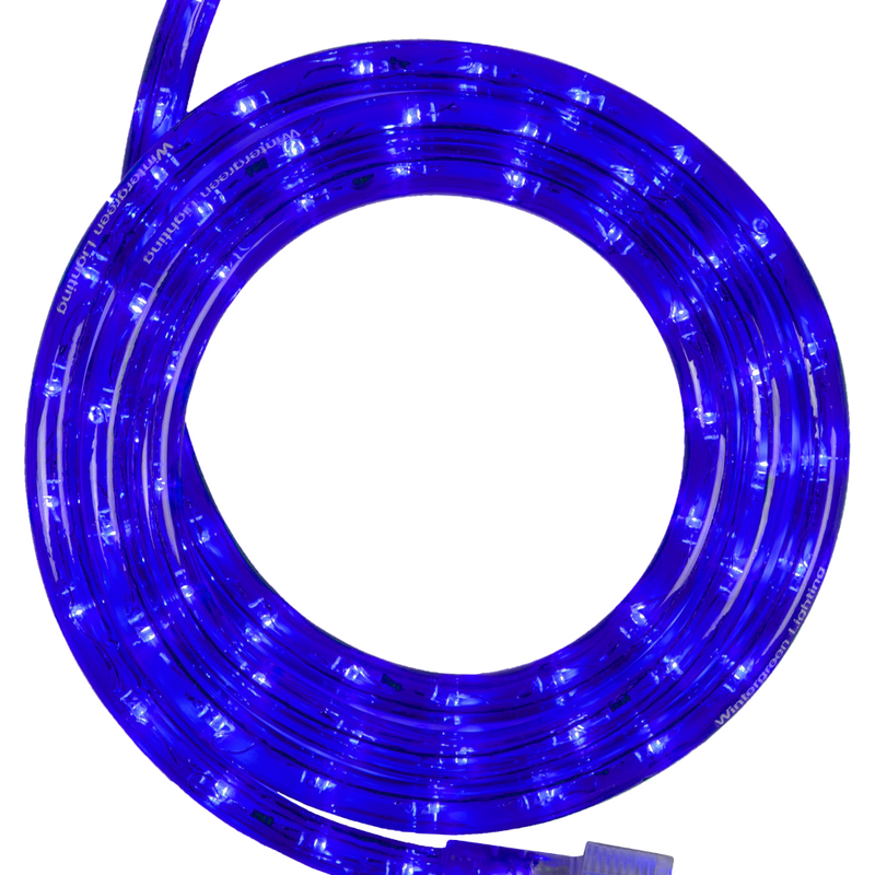 MES 220V Rope Strip Light 8W/m (IP65) - Blue, Dimmable, 5050 SMD, 440lm, 14×6.5mm