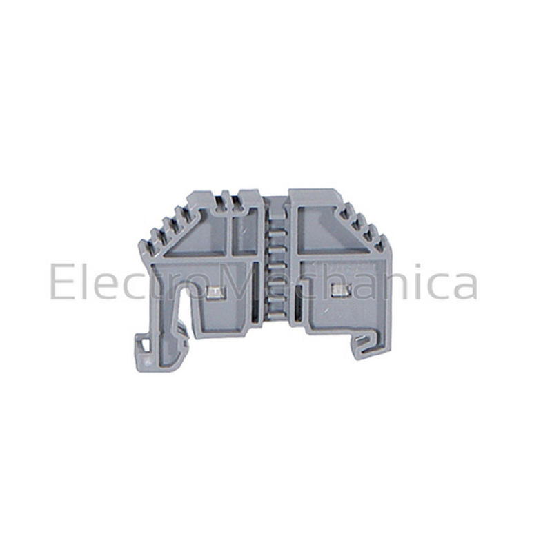 Klemsan Screwless End Stop - 35 mm DIN-Rail, Grey