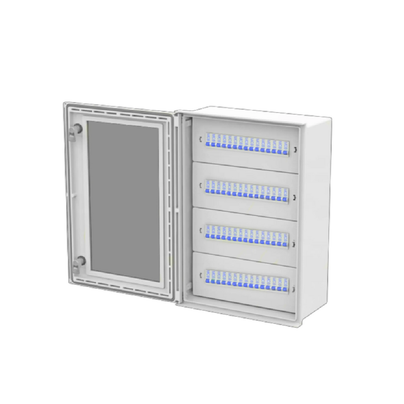 Allbrox 4 Distribution Board Kit Assembled - 400×300×280 mm, 20-Way DB Kit