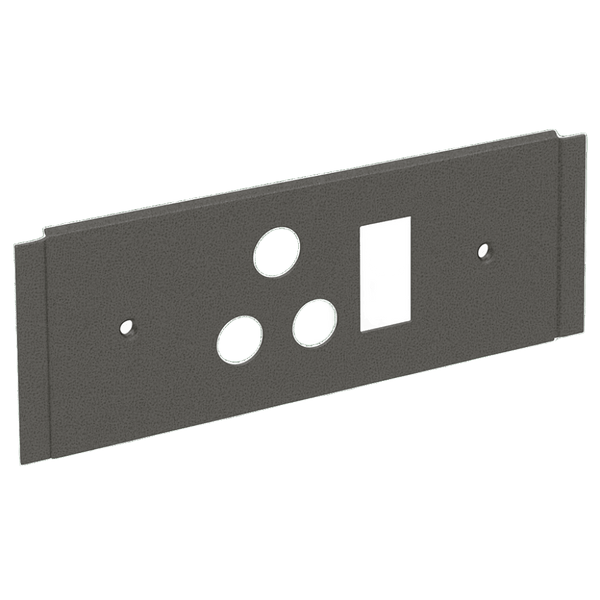 OL MS Skirt Cover - 16A SSO with Oliclips, Hammertone Grey (190 × 71 mm)