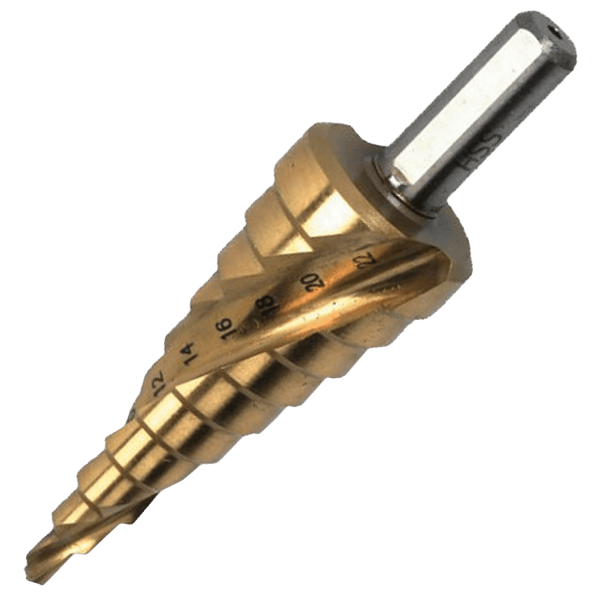 Tork Craft Step Drill HSS 4mm - 22mmX2mm Spiral