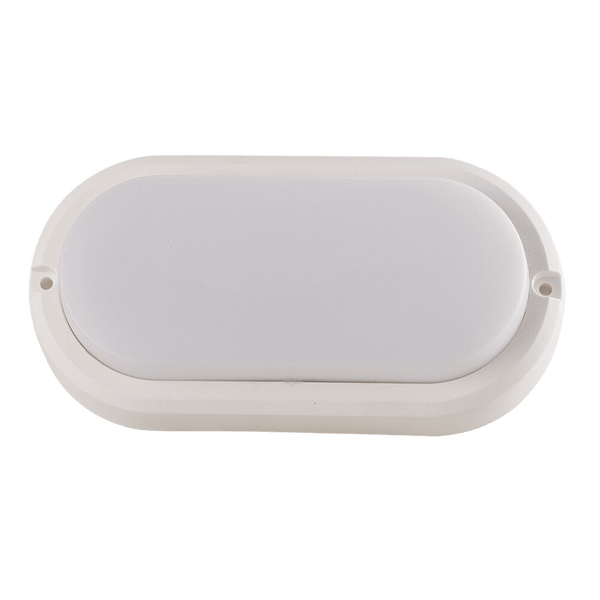 Starlit LED Wall Light / Bulkhead - Oval Opal 12W, 210×120mm, White