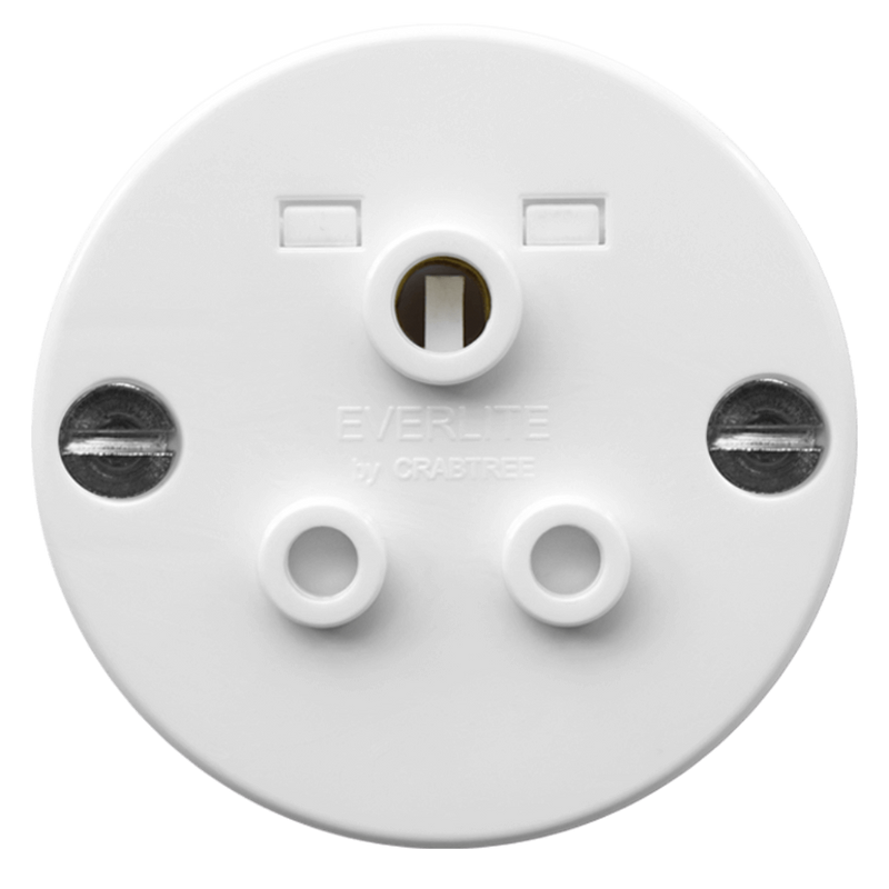 Crabtree Classic 5A Unswitchable Round Outlet