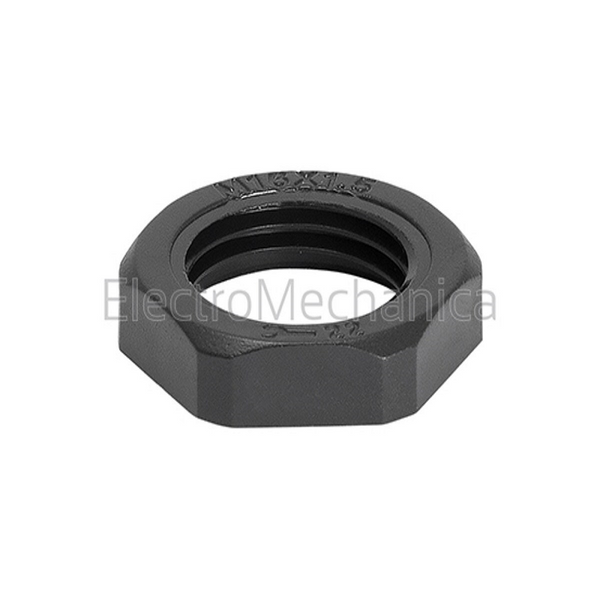 EM M20 Plastic Locknut Only (Black)