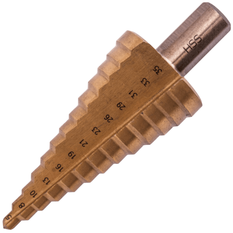 Tork Craft Step Drill HSS 5mm - 35mmX2mm - 3mm