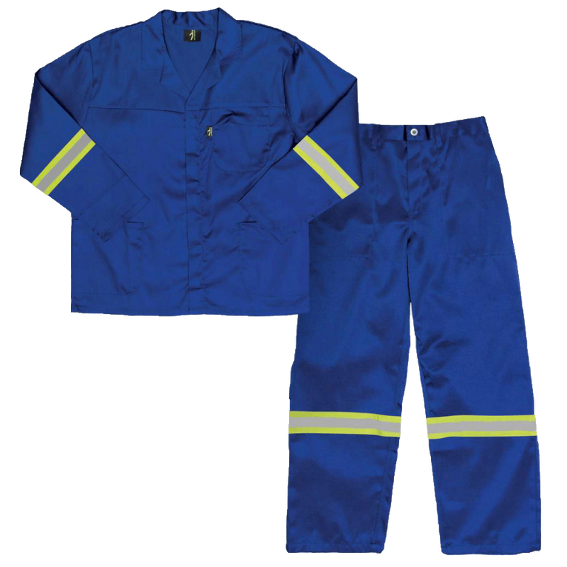 Royal Blue Conti Suit with Reflective Tape - 2-Piece, Size 44
