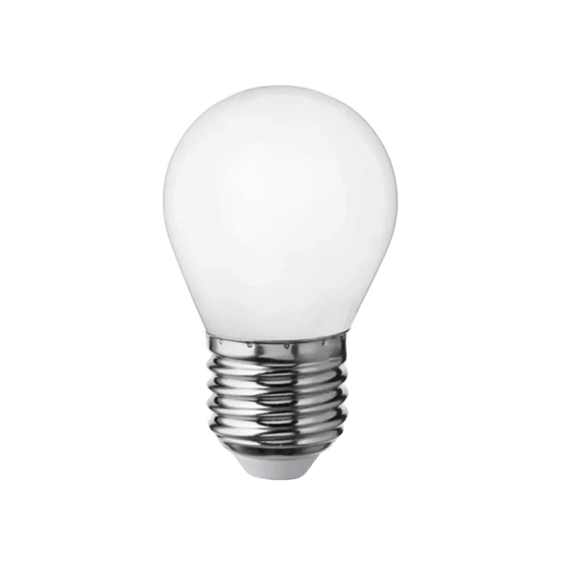 Radiant 13 W LED E27 G95 Golf‑Ball Opal Lamp - 3000 K, Non‑Dimmable