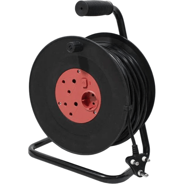 100 M Empty Extension Reel Double Plug Capacity