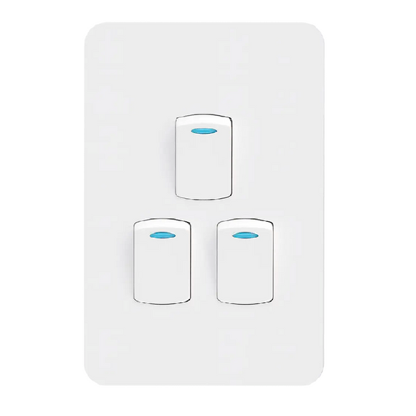 Chint 3-Lever 1 Way Switch - 16A, 4×2