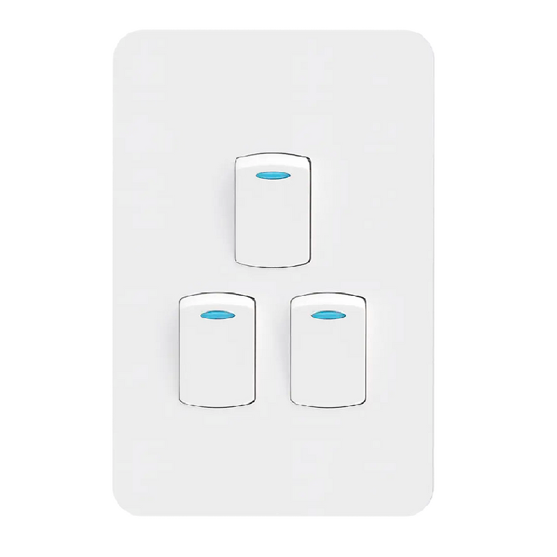 Chint 3-Lever 1 Way Switch - 16A, 4×2
