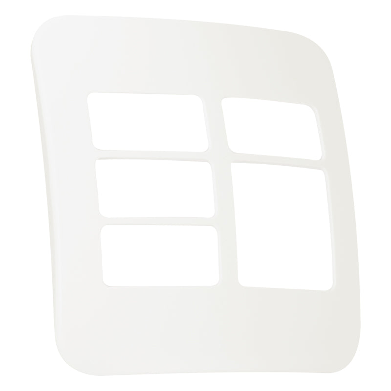 Veti 1 - Five Module Cover Plate (4 Single, 1 Double)