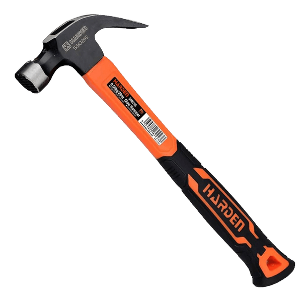 Ruwag Harden Claw Hammer - 700 g (24 oz) with Fibreglass Handle, Black Head