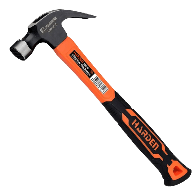 Ruwag Harden Claw Hammer - 700 g (24 oz) with Fibreglass Handle, Black Head