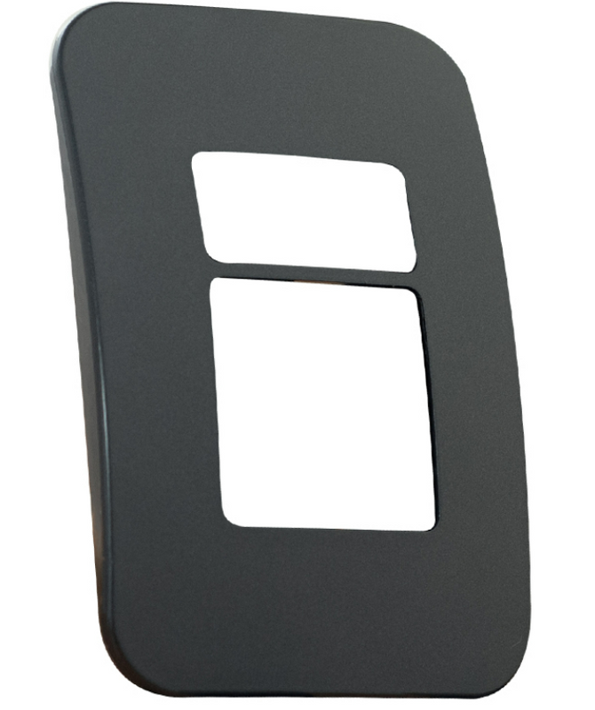 Veti 1 - Two Module Cover Plate (1 Single, 1 Double)