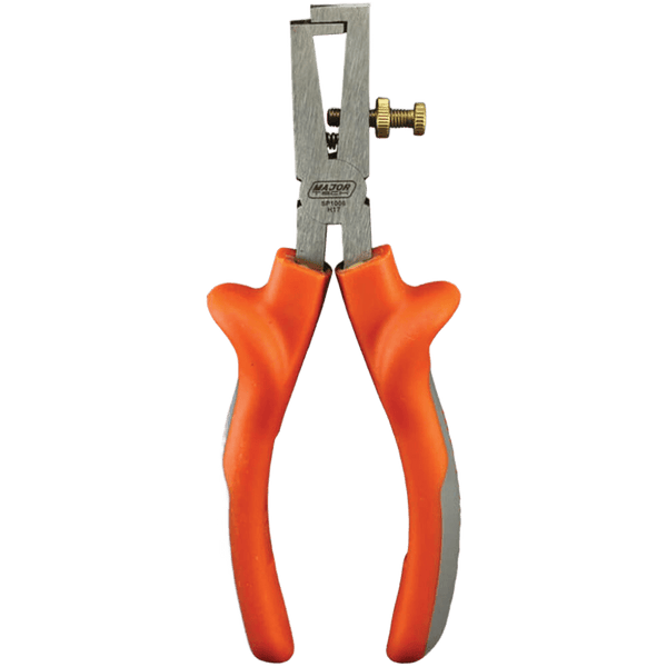 Major Tech Cable Stripping Pliers - 1000V Rated, 0.3mm to 6.0mm², Orange/Grey Handle