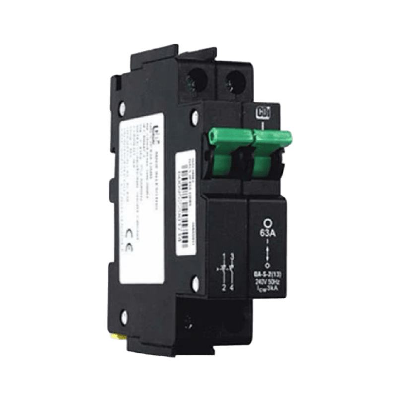 CBI QF(13)-S 63 A 2‑Pole Mini Rail Isolator - 6 kA
