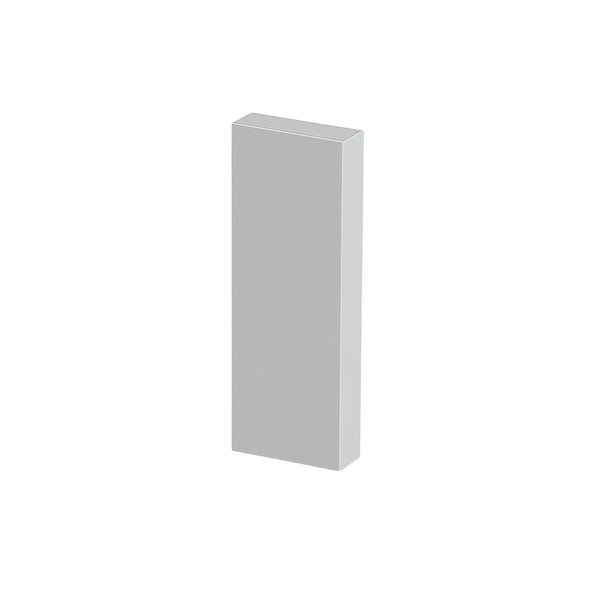 OBO MS2 Power Skirting End Cap - Hospital Grey