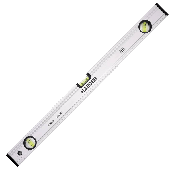 Ruwag Harden Classic Spirit Level - 600 mm Aluminium, 3 Vials (Magnetic, Orange)