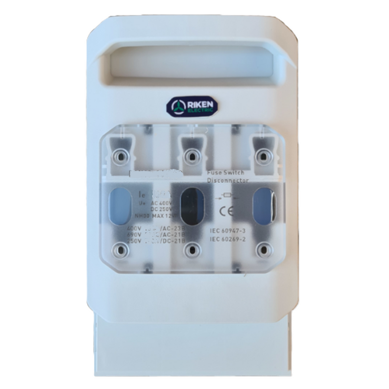 Riken NH2 DC Fuse Disconnect - 3 Pole, 300 A/400 A, 440 VDC