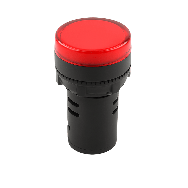 Chint LED Pilot Light - Red, 240V AC, 22mm, Flat Head Top