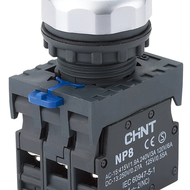 CHINT Pushbutton illuminated Red 1NC 110V-230VAC