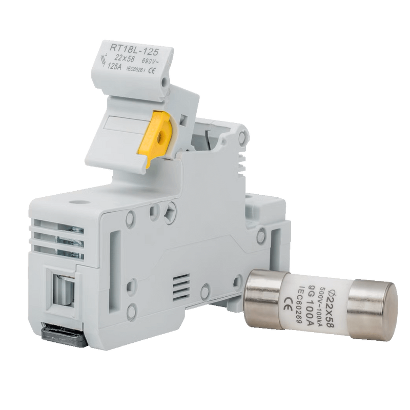 Riken 1‑Pole 22 × 58 mm Fuse Holder - 125 A / 690 VAC
