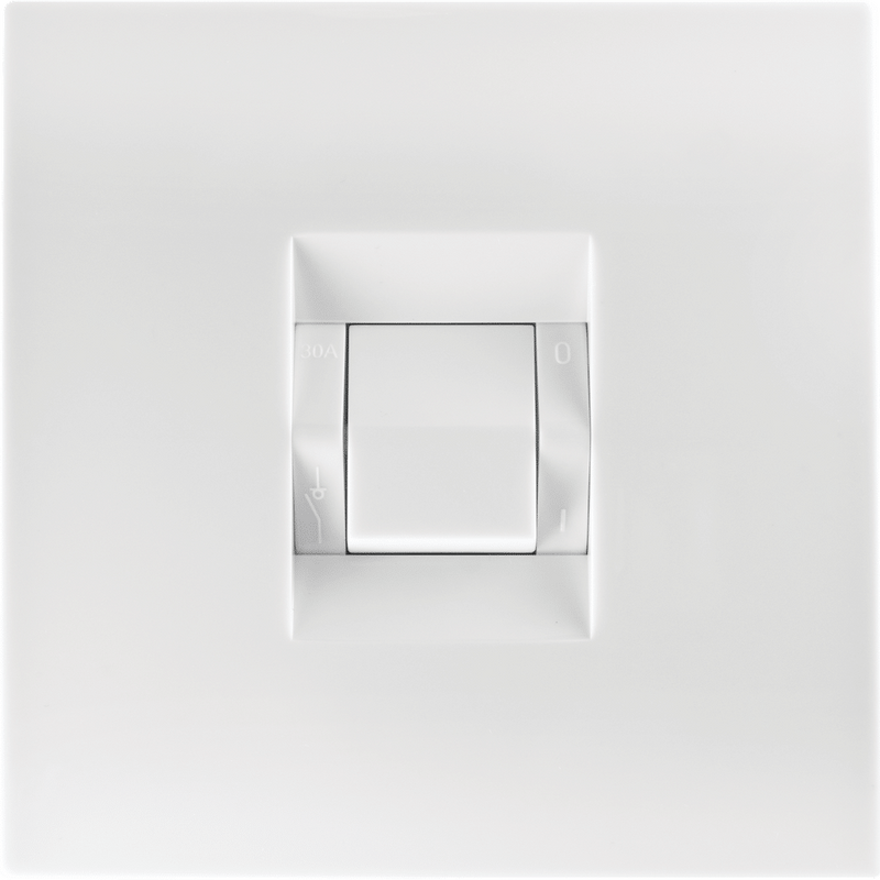 Crabtree Topaz Isolator 60A 2‑Pole - 4×4 White