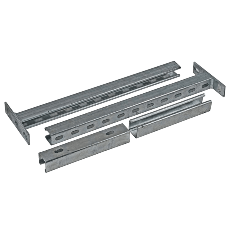 Aircon Set 600mm Slotted Cantilever + Back Channel EPC Grey