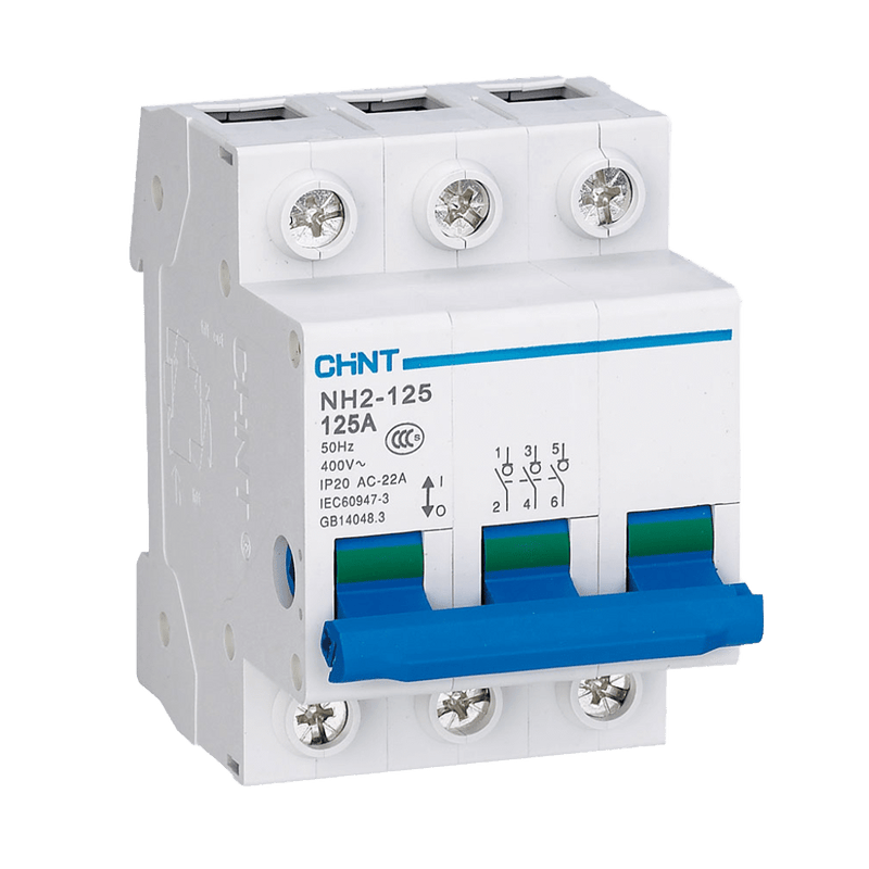 Chint Isolator - 63A, 3 Pole, DIN Rail Mounted