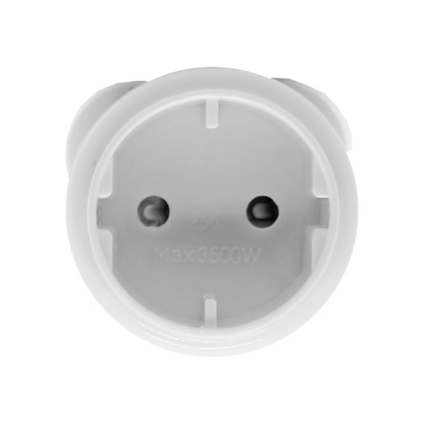 Wall Plug Adaptor Euromate Schuko 1 X 2Pin