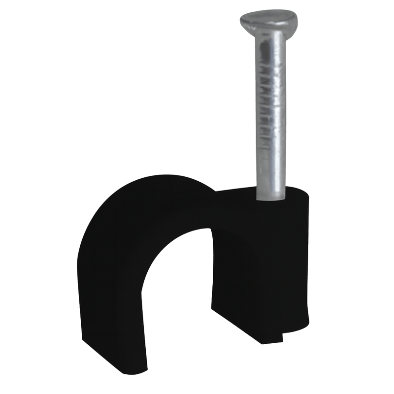 Polysaddle 8mm Round - Black (Pack)