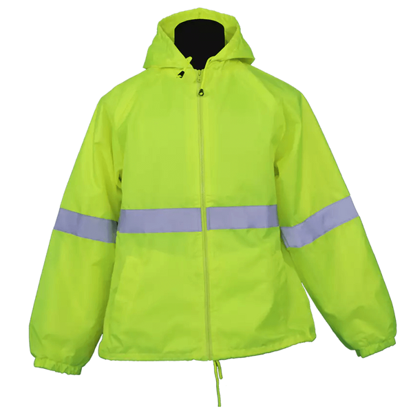 Hi-Viz All-Weather Safety Jacket - Lime (Size M)