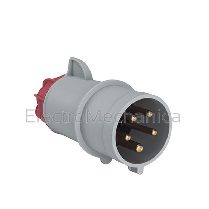 Scame CEE Plugtop Male - 32 A, 5‑Pin, IP54, 400 V AC, Red