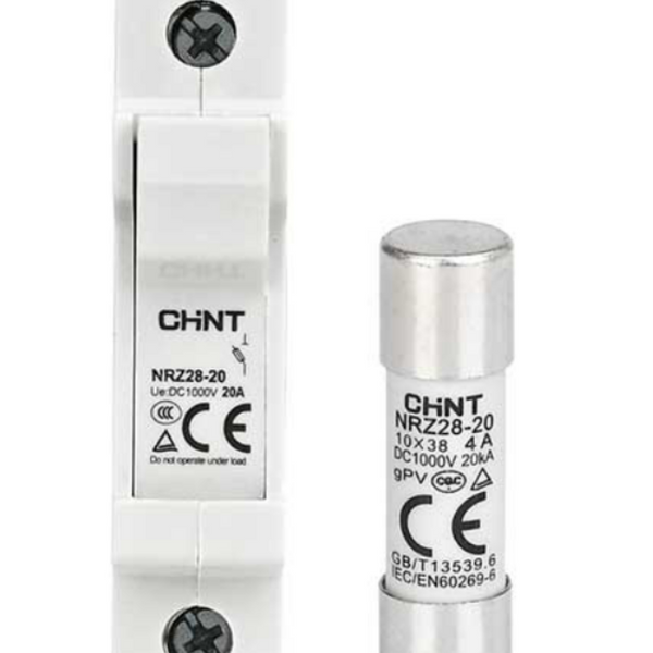 Chint Fuse Holder / Base - 32 A, 1‑Pole, 10 × 38 mm, 1000 V DC