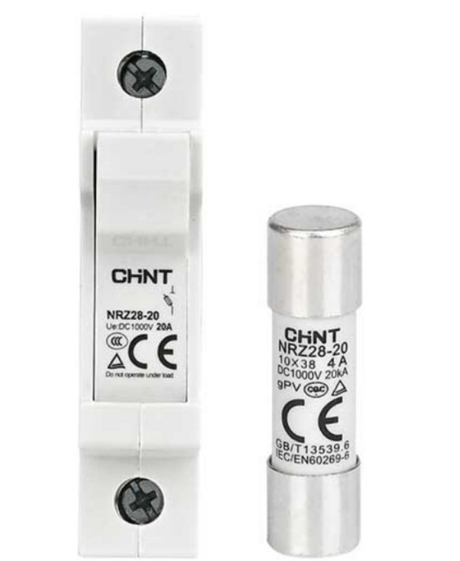 Chint Fuse Holder / Base - 32 A, 1‑Pole, 10 × 38 mm, 1000 V DC