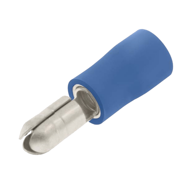 Blue Male Bullet 4 mm Terminal