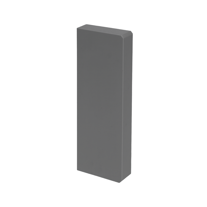 N8/P801 Plinth Skirt - 2 Compartment End Cap, Motorcraft Grey