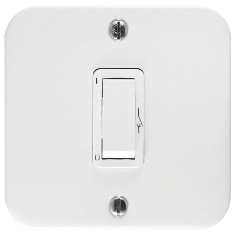 Crabtree Classic Industrial 1-Lever 20A Double-Pole Isolator Switch - 2×2, White