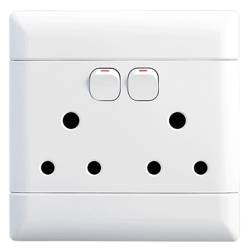 NEU Double SSO 2×16A RSA 4×4 - White