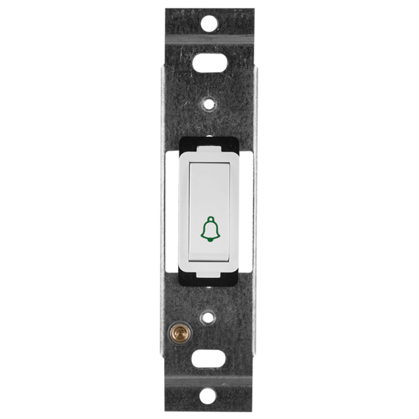 Crabtree Classic 1‑Lever Bell Push - 4×2, White