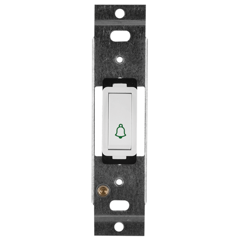 Crabtree Classic 1‑Lever Bell Push - 4×2, White