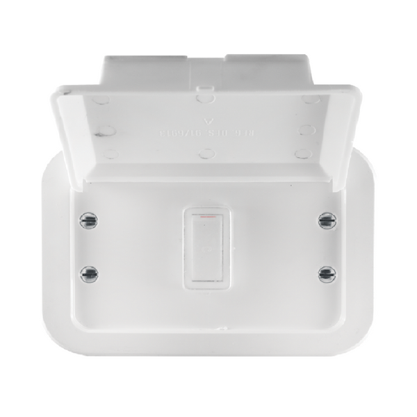 Crabtree Classic 1‑Lever 1‑Way Plastic Surface Box