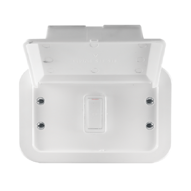 Crabtree Classic 1‑Lever 1‑Way Plastic Surface Box