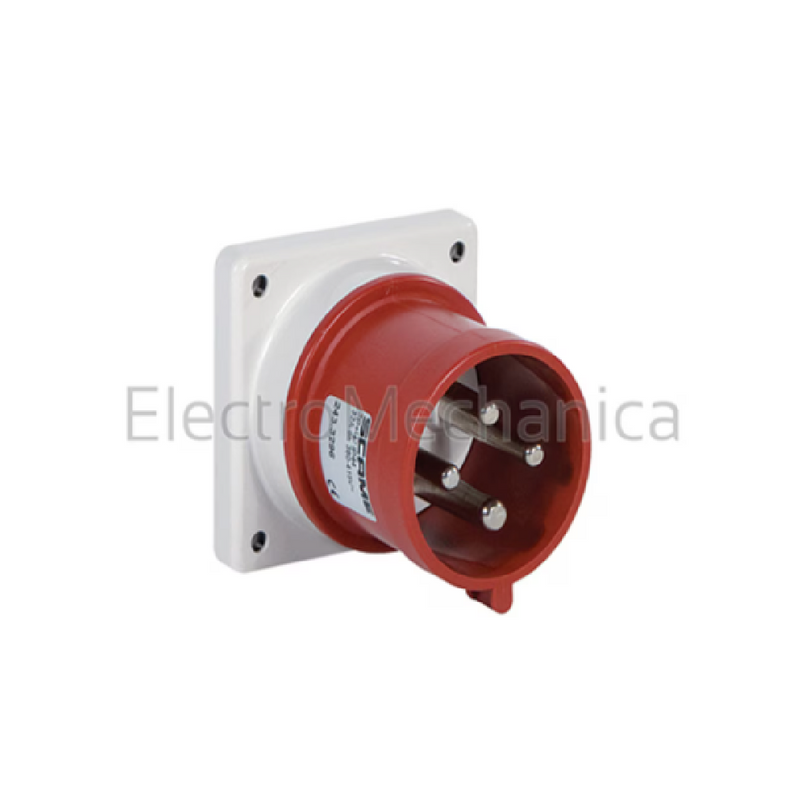 Scame CEE 32 A 5‑Pin Flush‑Mount Male Appliance Inlet - IP54
