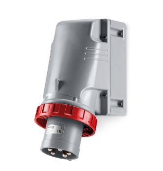Scame CEE 63 A 5‑Pin Appliance Inlet - Surface Mount, Enclosed, IP66