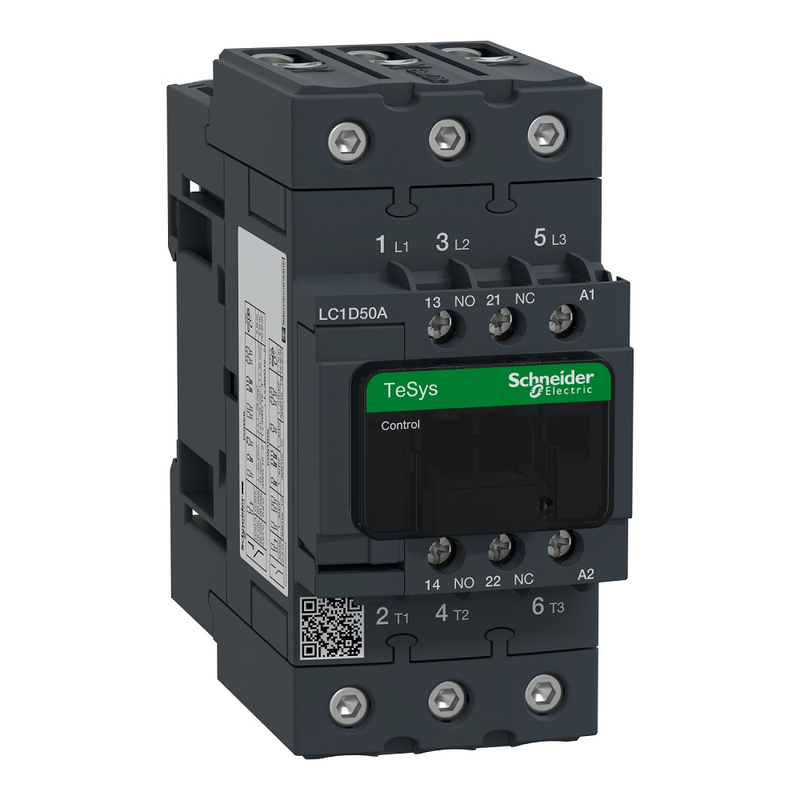 Schneider Tele Contactor - 3P 50A AC-3 (22kW, 230V Coil)