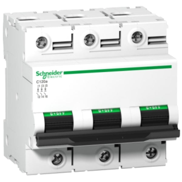 Schneider 80A 3P C-Curve MCB, 6kA (82.5mm DIN Rail)