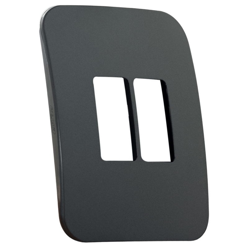 Veti 1- Two Single Module Vertical Cover Plate
