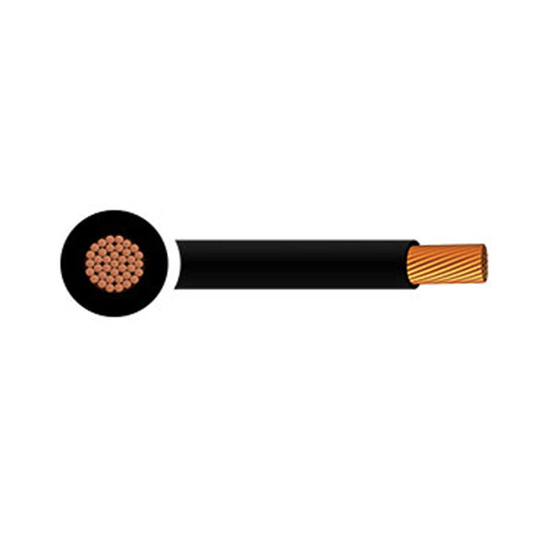 25mm² Battery cable Black per meter